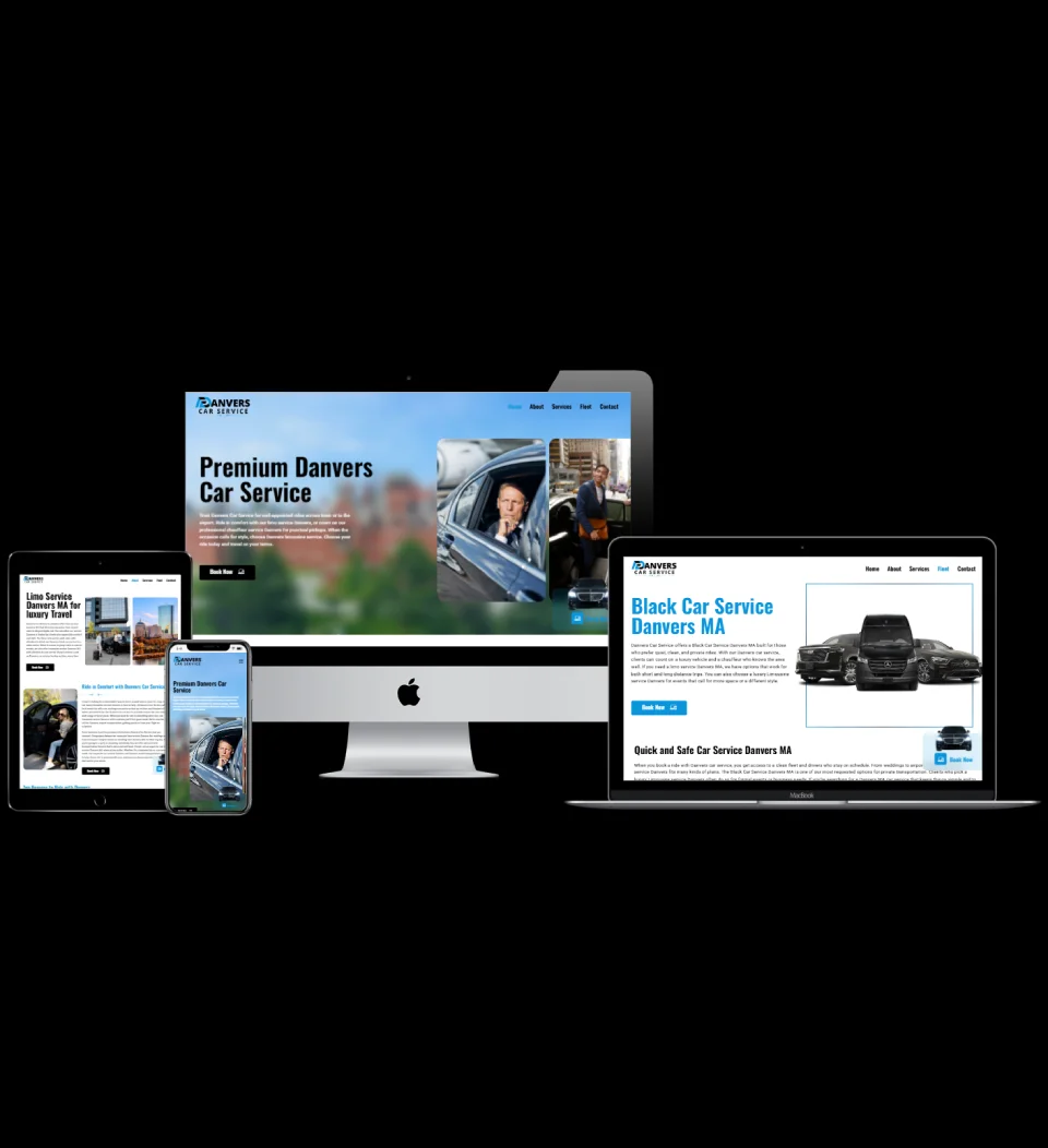 Danvers Car Service redesigned for SEO and mobile