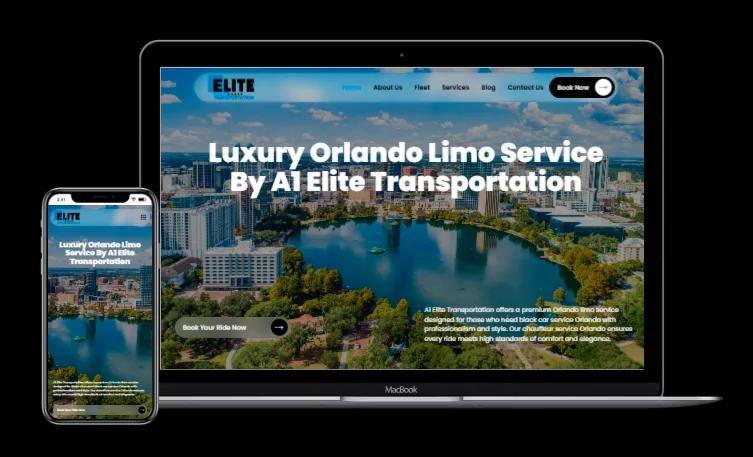 Scalable limousine service website optimized for Elite Transportation