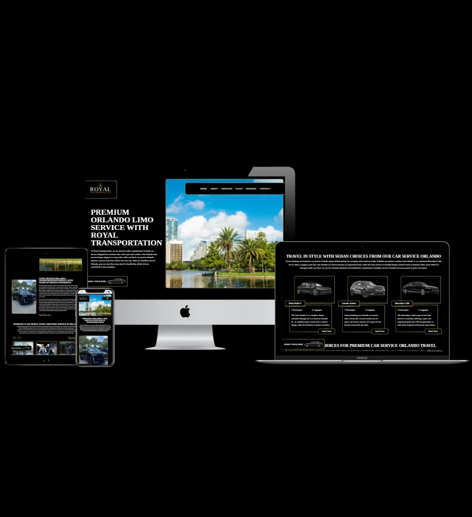 Limousine website built to scale Royal Transportation online